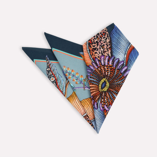 Thanda Bloom Napkins in Mist (PAIR)