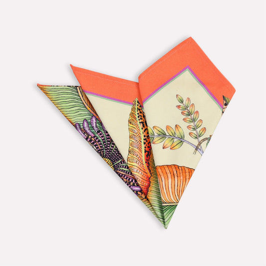 Thanda Bloom Napkins in Parakeet (PAIR)