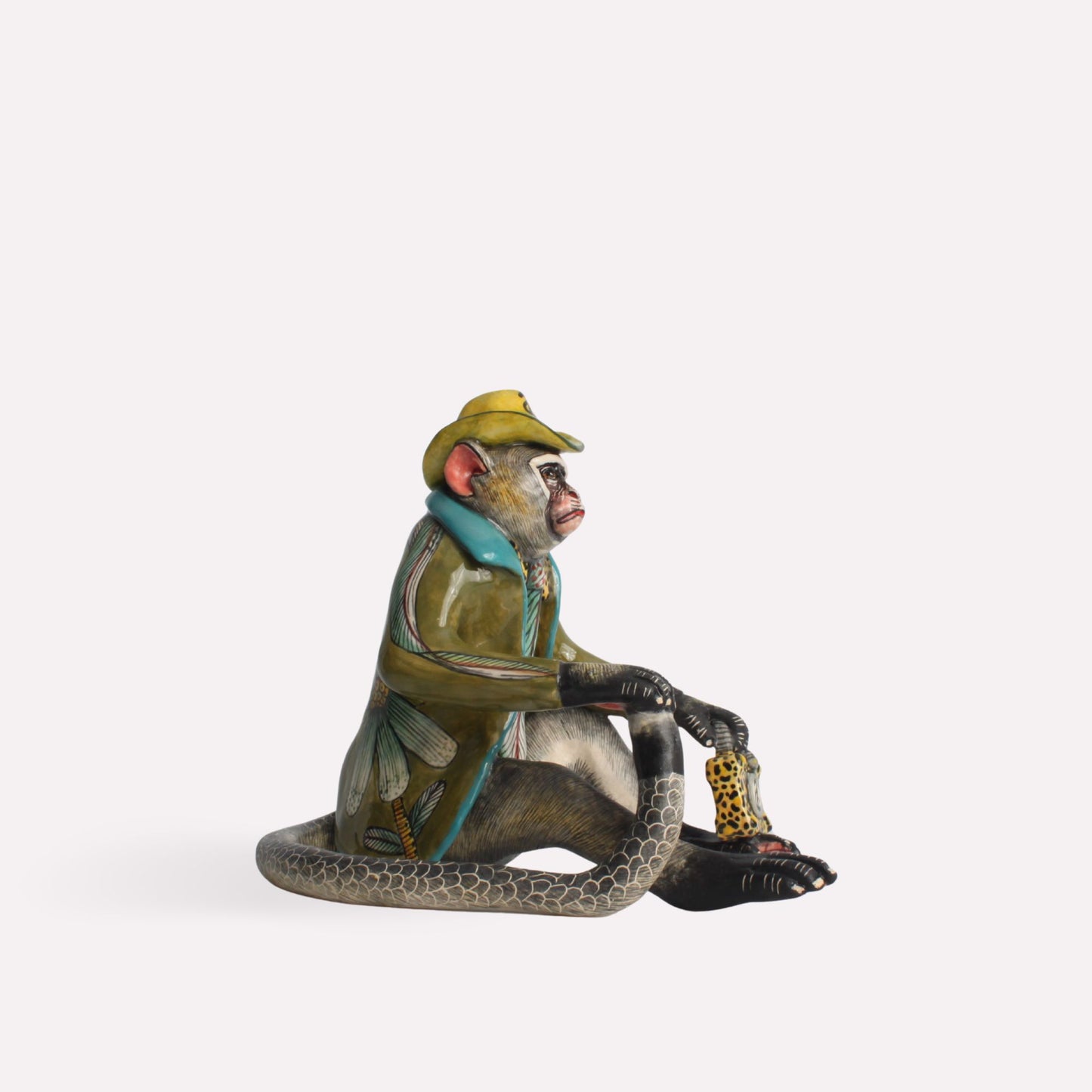 Monkey Traveller Sculpture