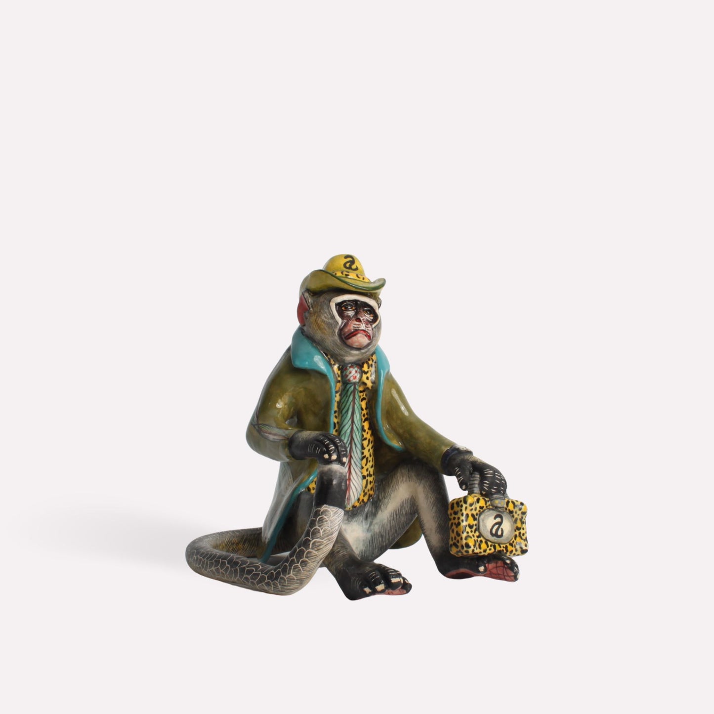 Monkey Traveller Sculpture