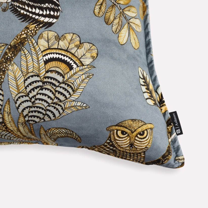 Camp Critters Ash Fringed Cushion Cover