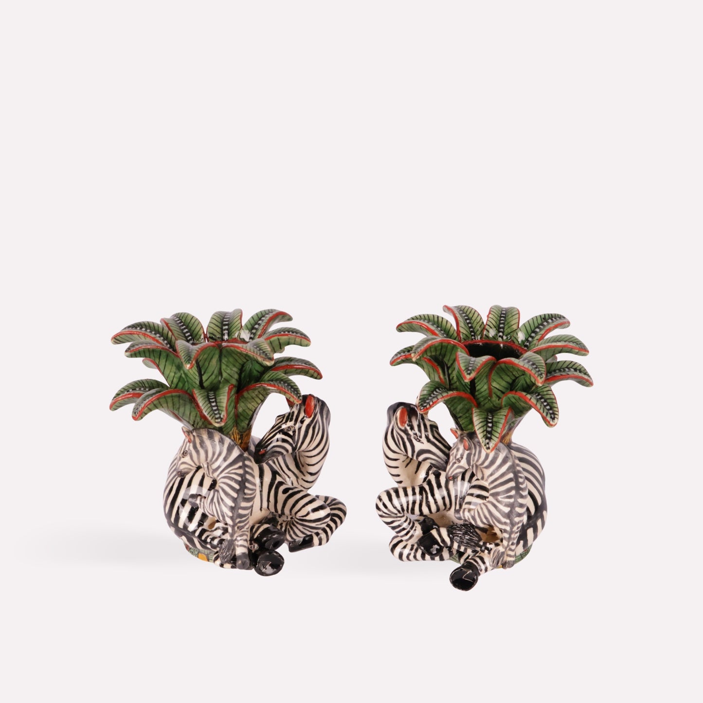 Zebra Candle Holders