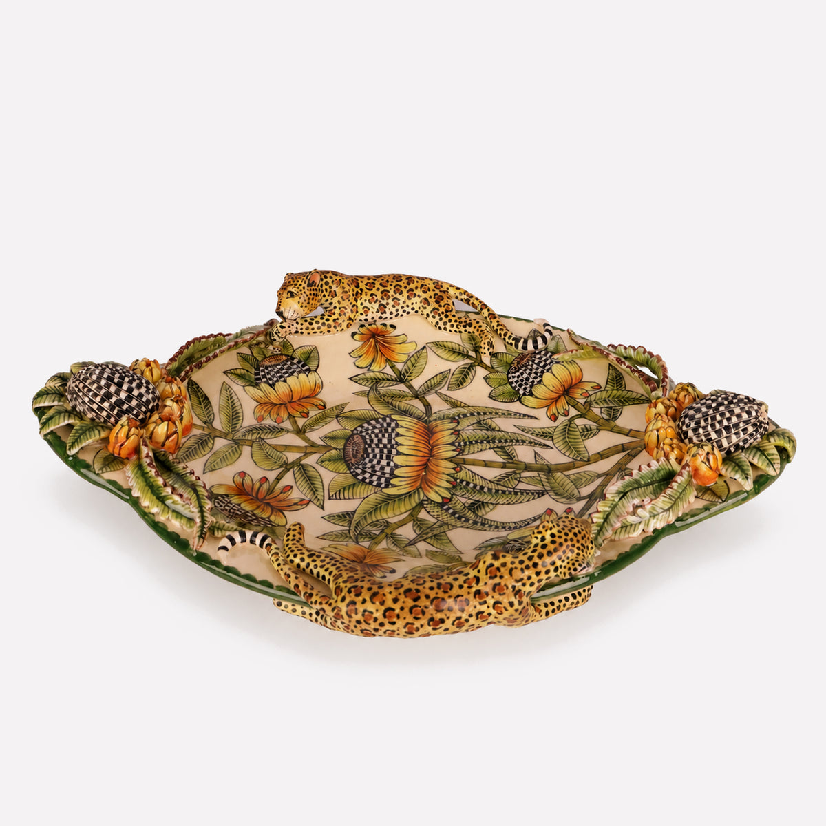 Leopard Sculptural Platter