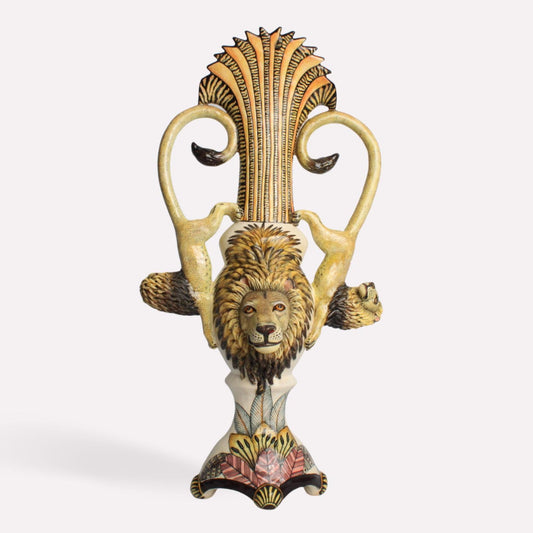 Lion Trophy Vase