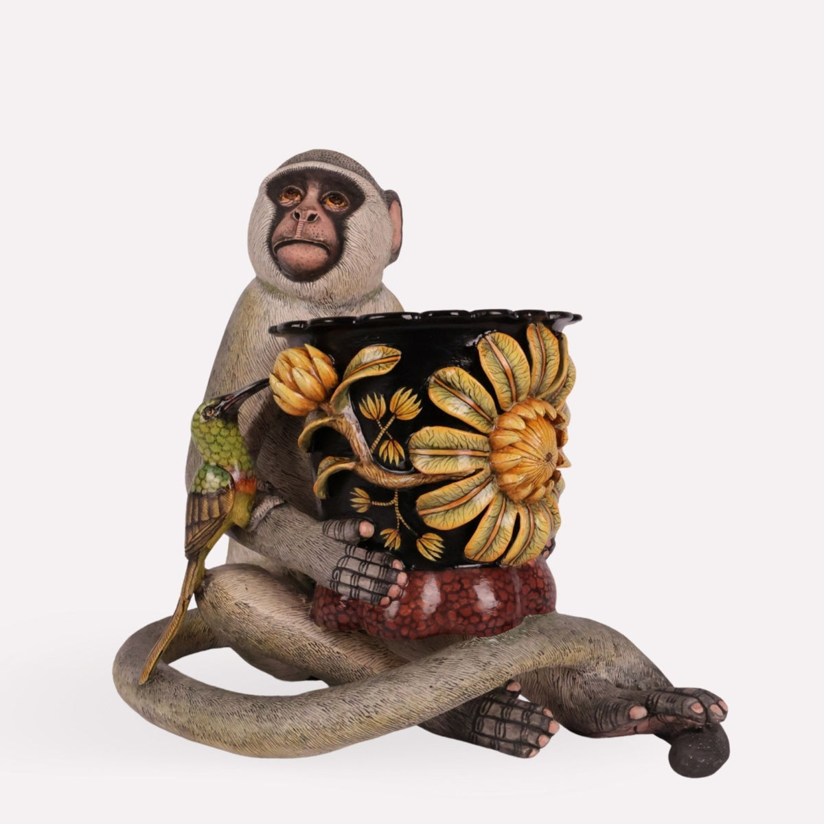 Monkey Planter and Sculpture