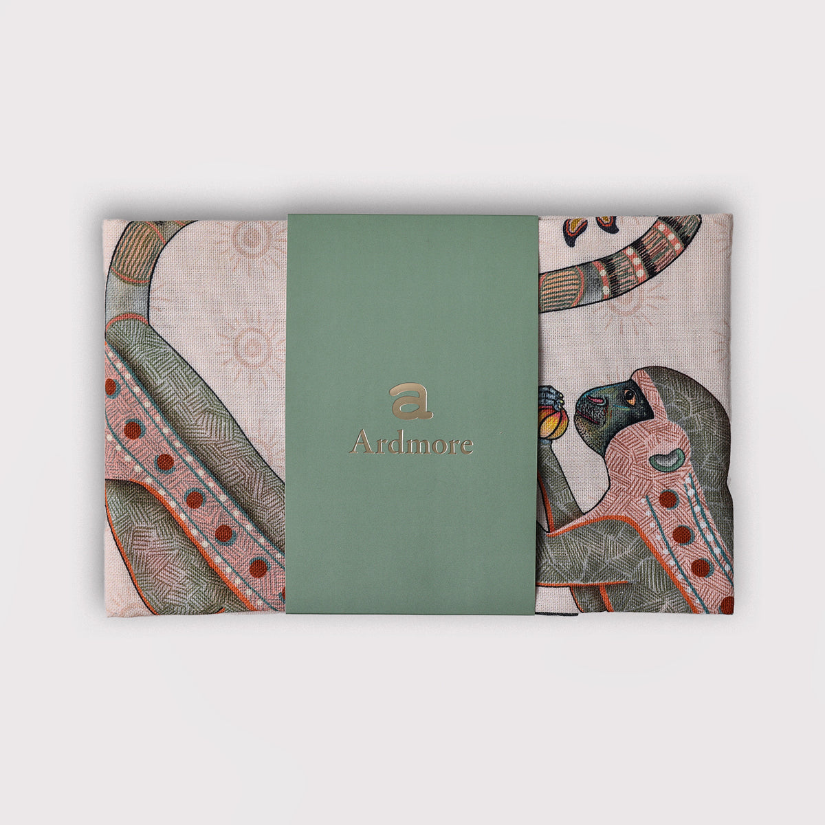 Monkey Tales Tea Towel in Sandstone