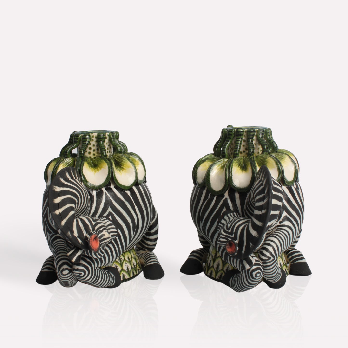 Zebra Candle Holders