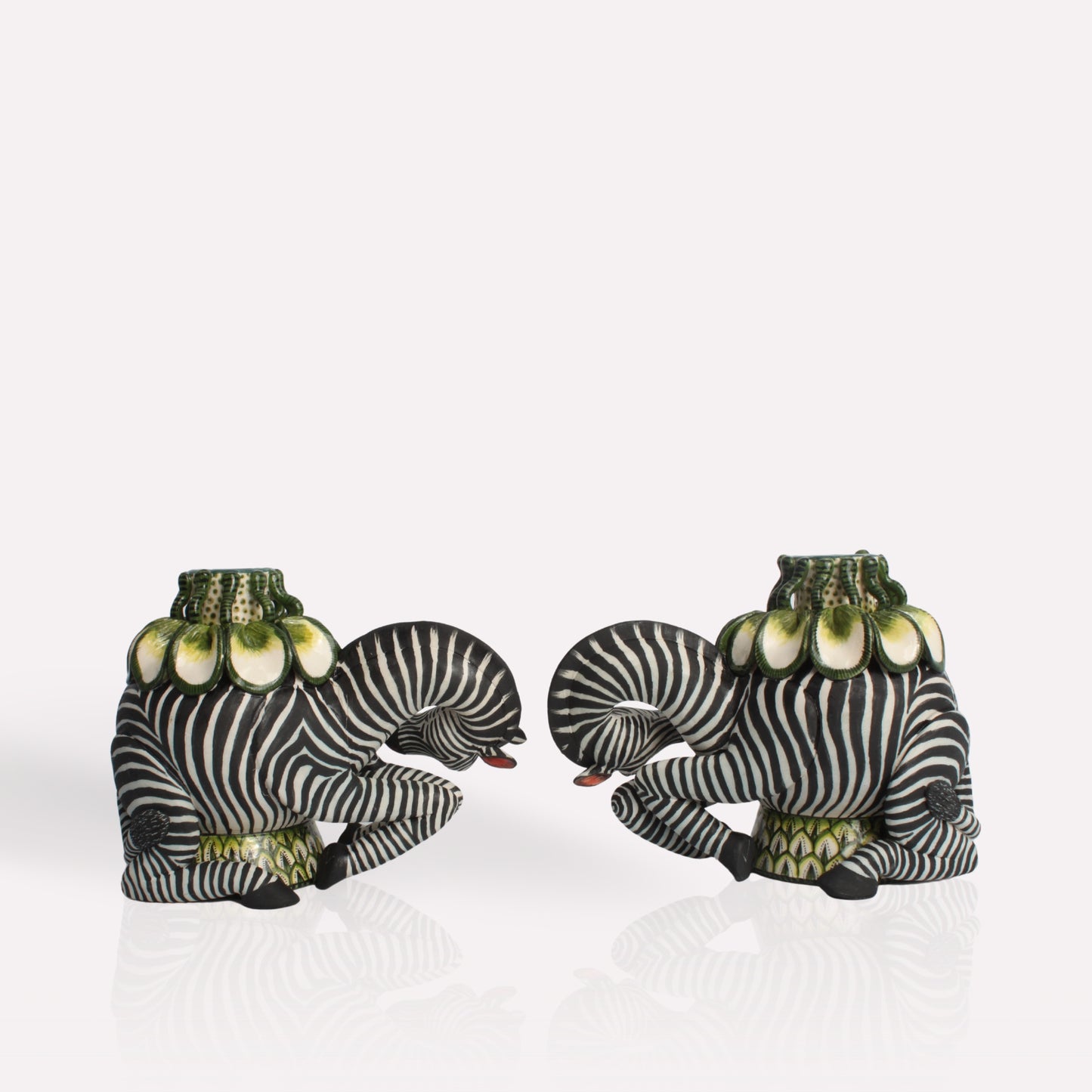 Zebra Candle Holders