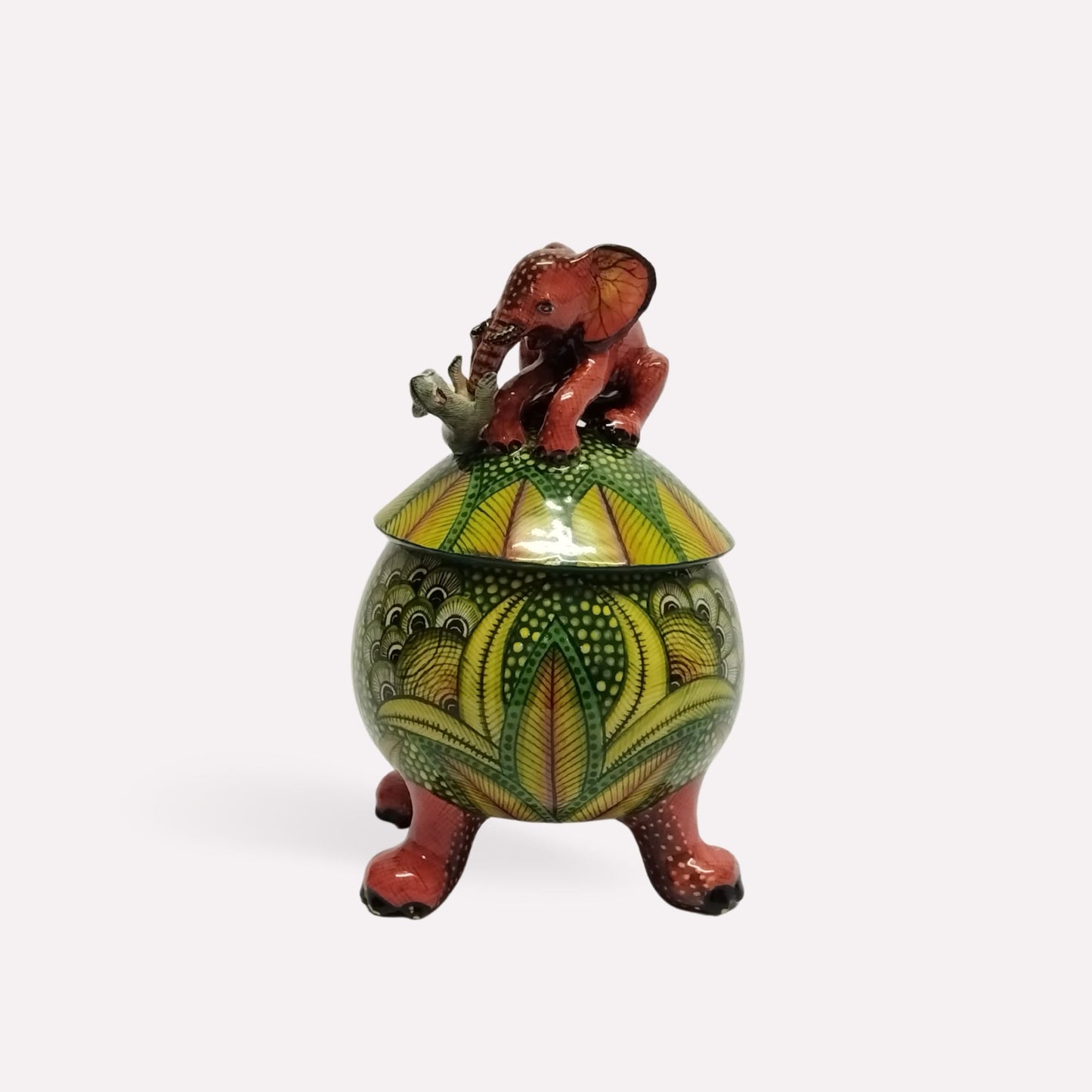 Elephant and Monkey Trinket Box