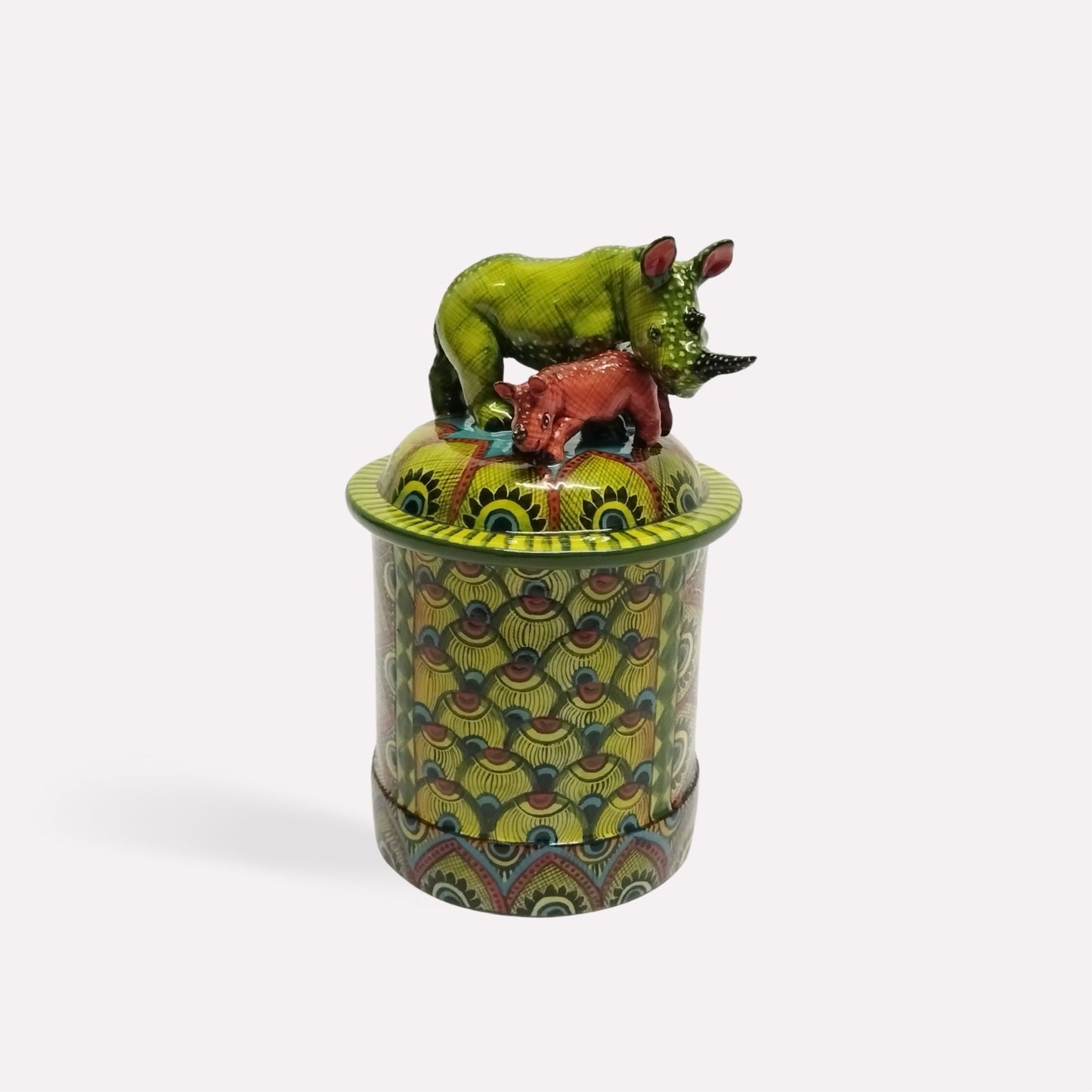 Rhino with Calf Spirit Candle