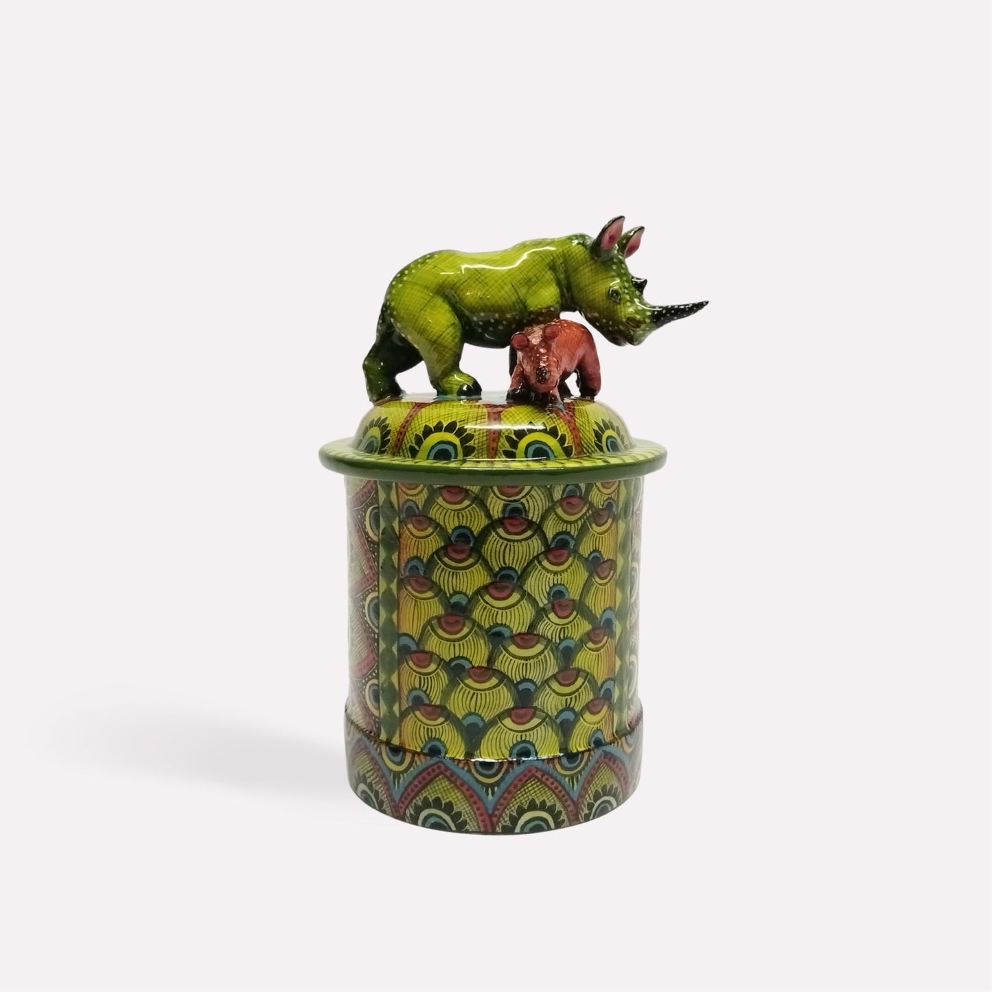 Rhino with Calf Spirit Candle