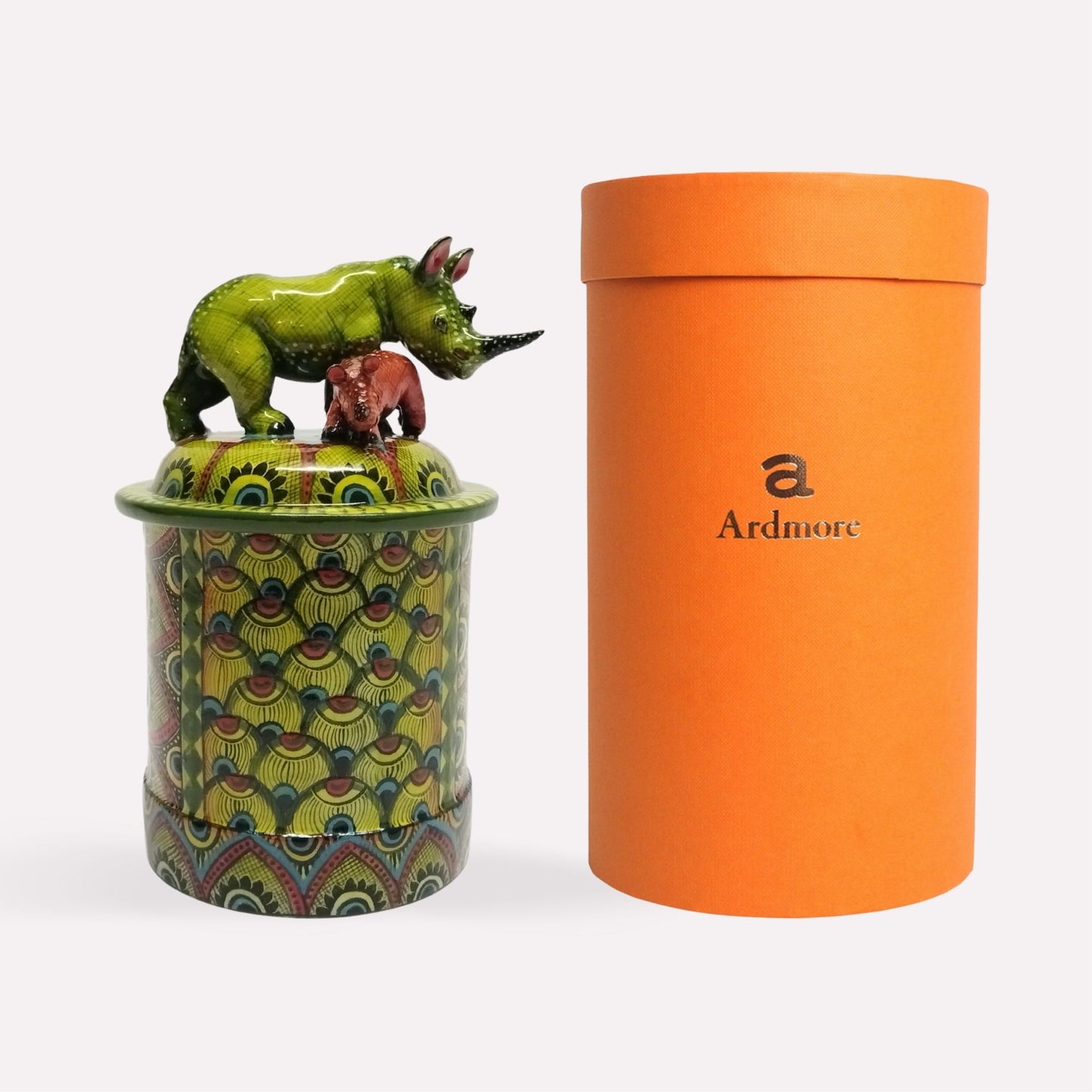 Rhino with Calf Spirit Candle