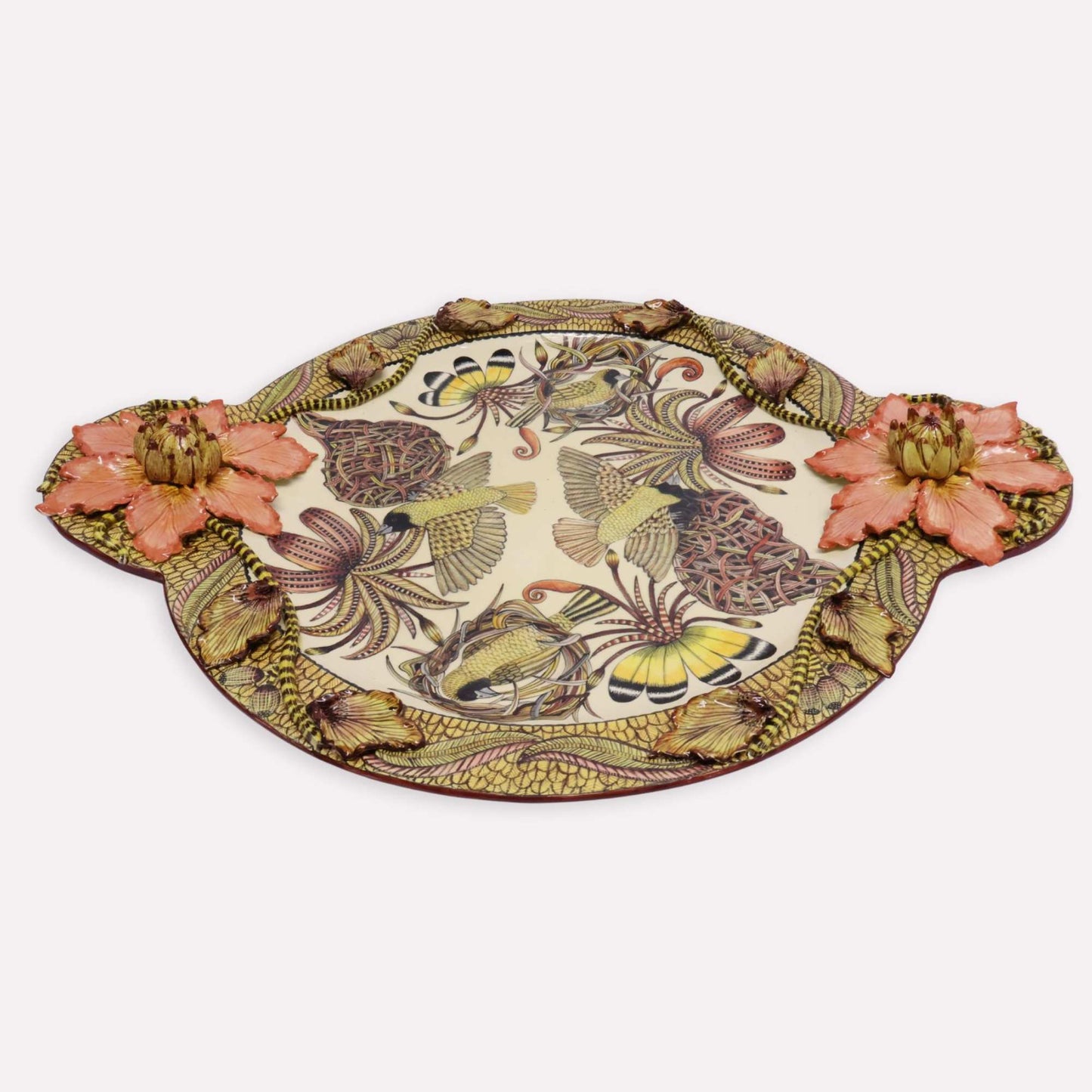 Masked Weaver Platter