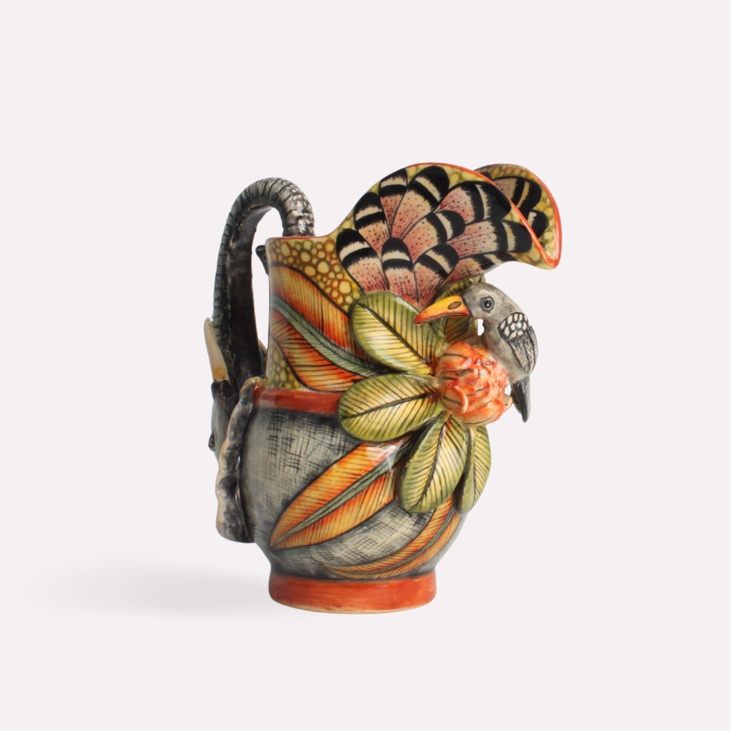 Elephant and Hornbill Jug