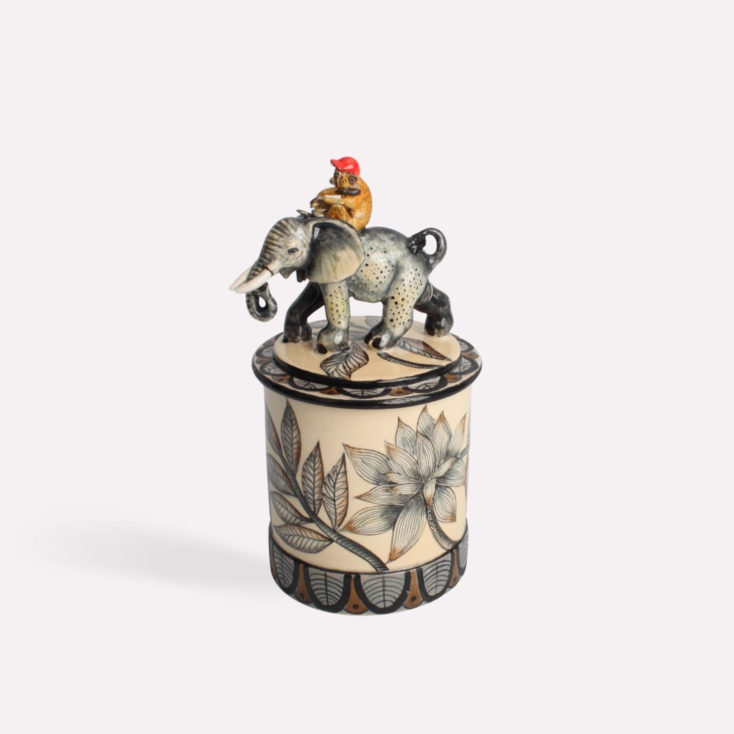 Elephant and Monkey Spirit Candle