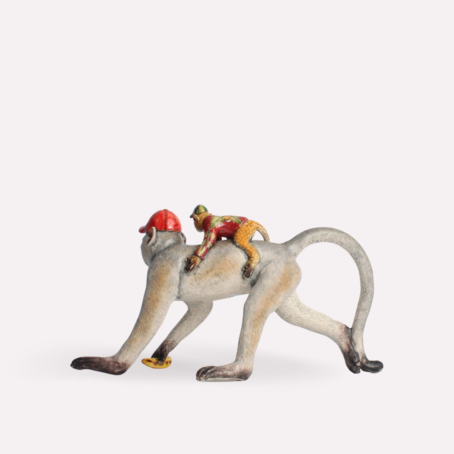 Monkey and Baby Sculpture