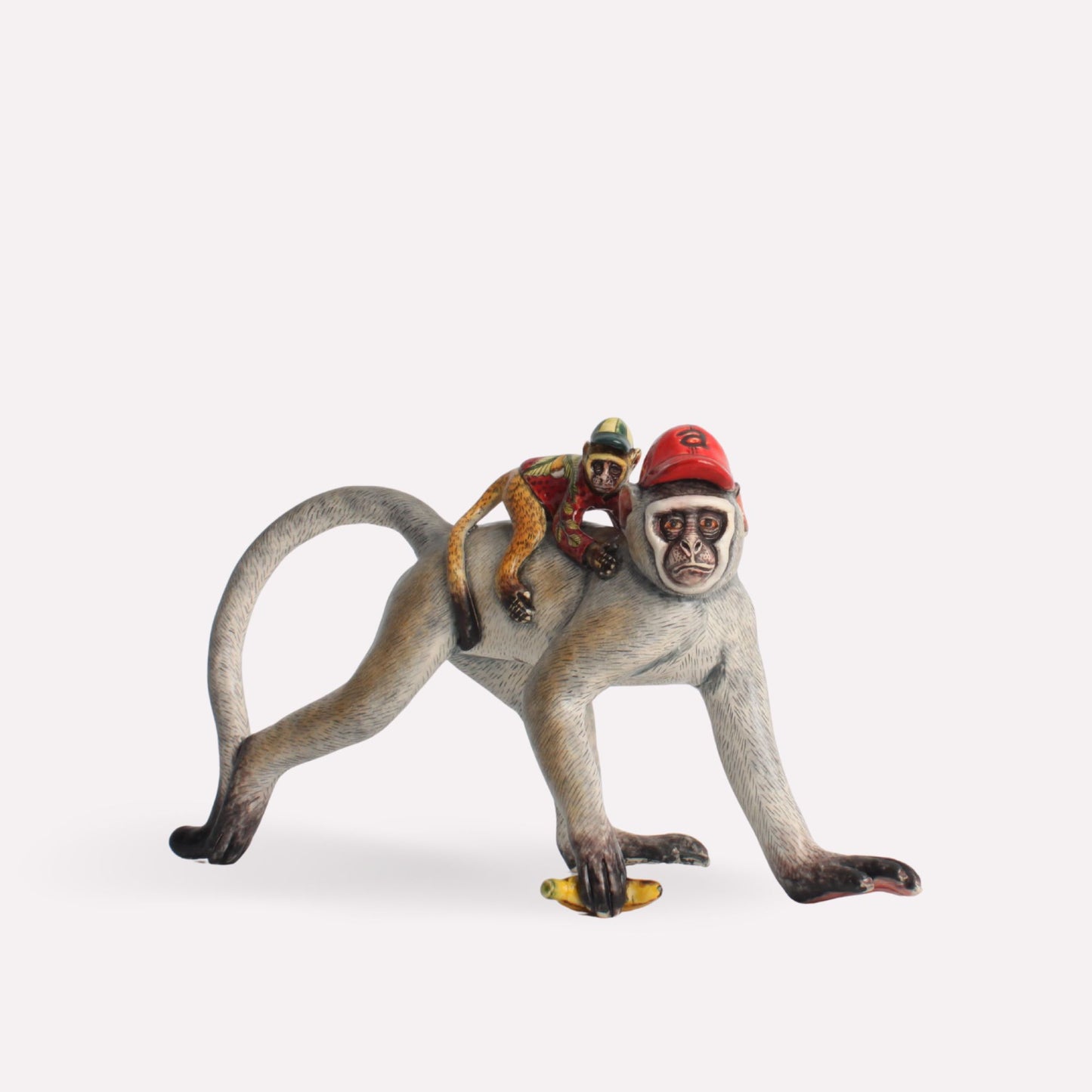 Monkey and Baby Sculpture