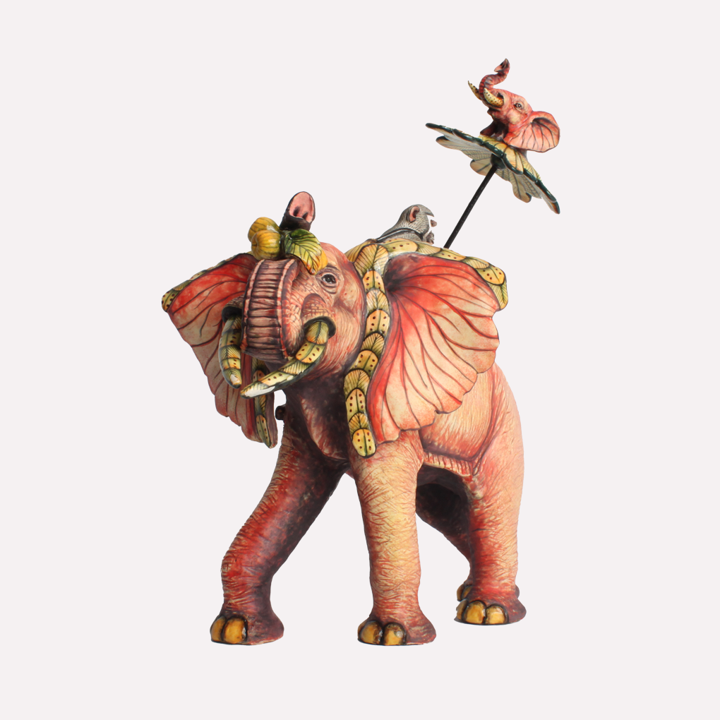 Elephant and Monkey Rider