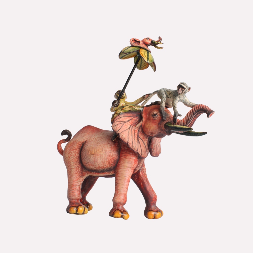 Elephant and Monkey Rider