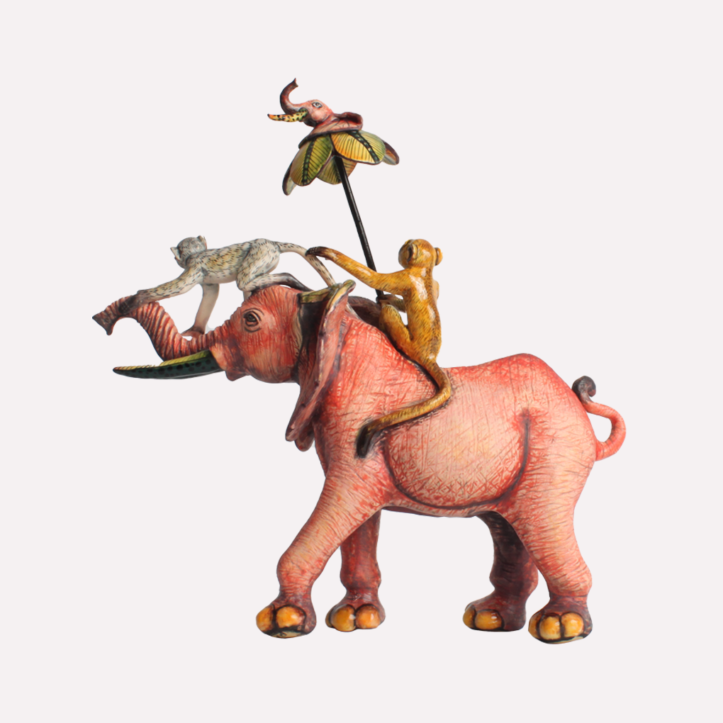 Elephant and Monkey Rider