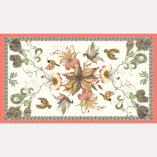 Thanda Nests Tablecloth in Parakeet