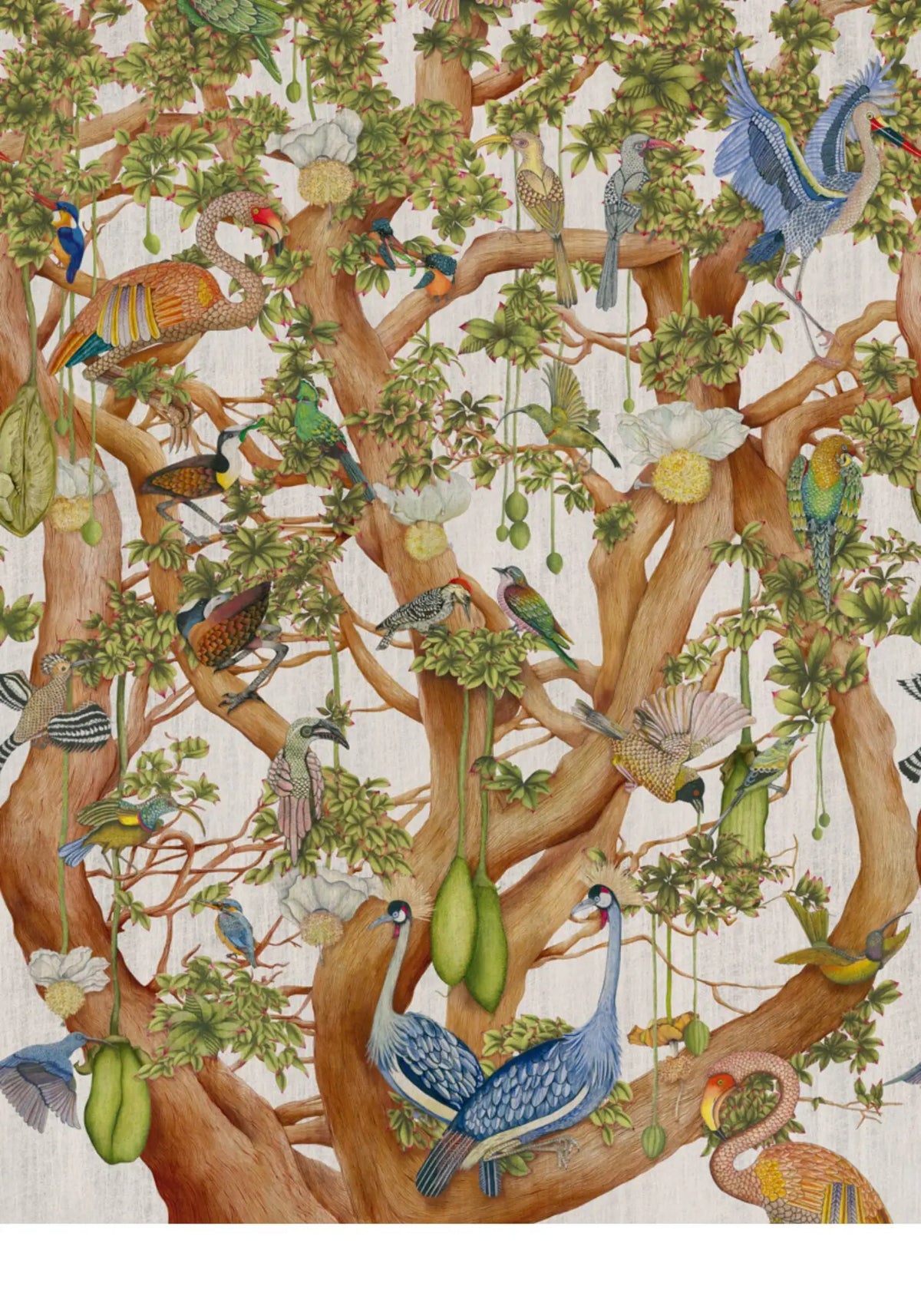 Tree of Life Platinum Wallpaper Ardmore Design