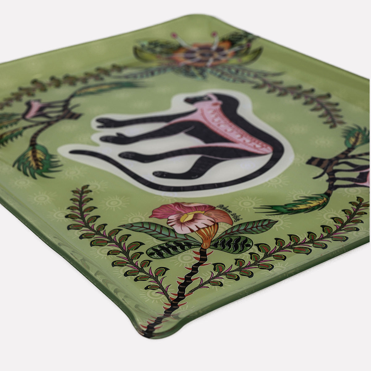 Meandering Monkey Large Tray in Delta