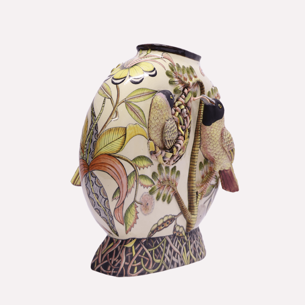 Weaver Bird Vase