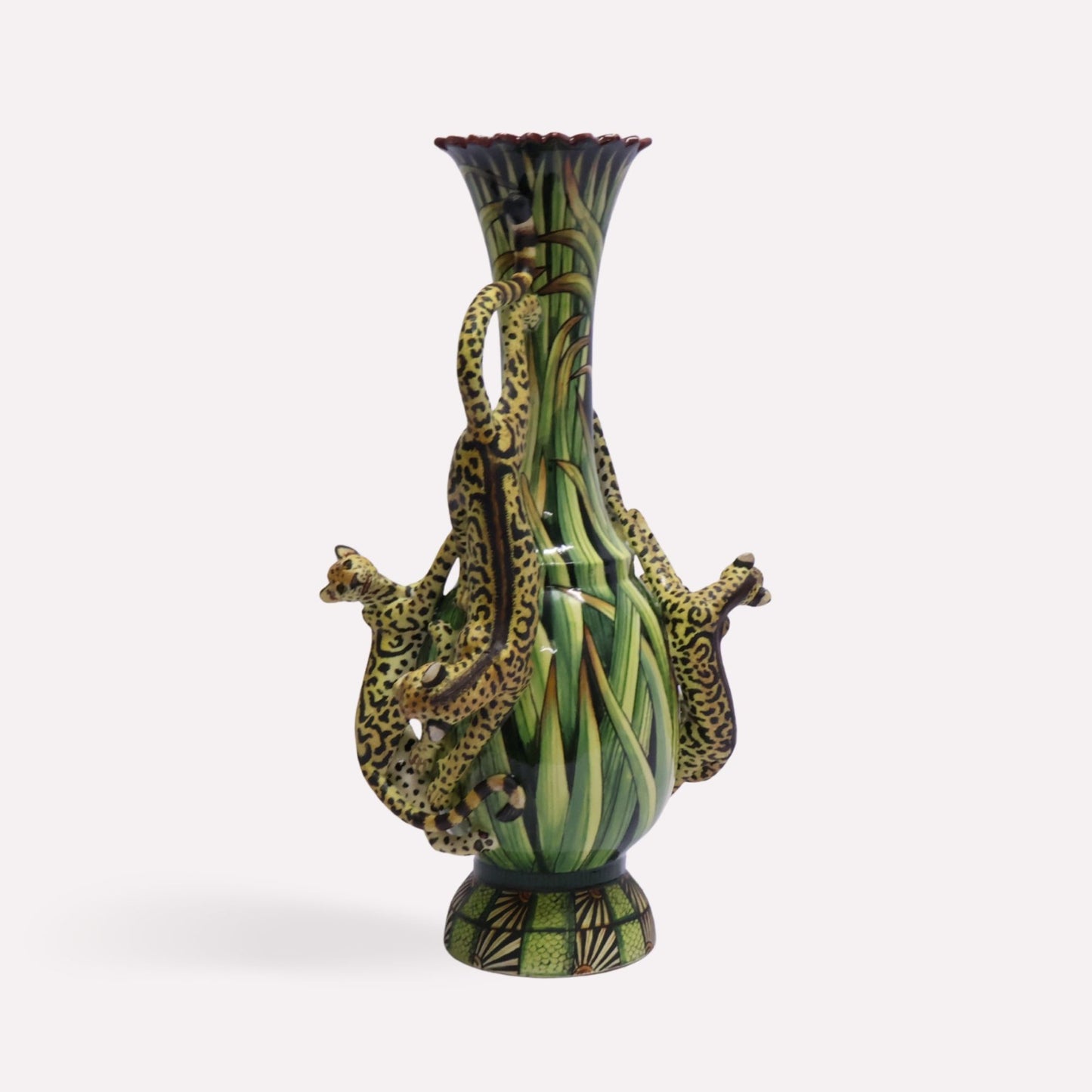 Cheetah Prowl Vase