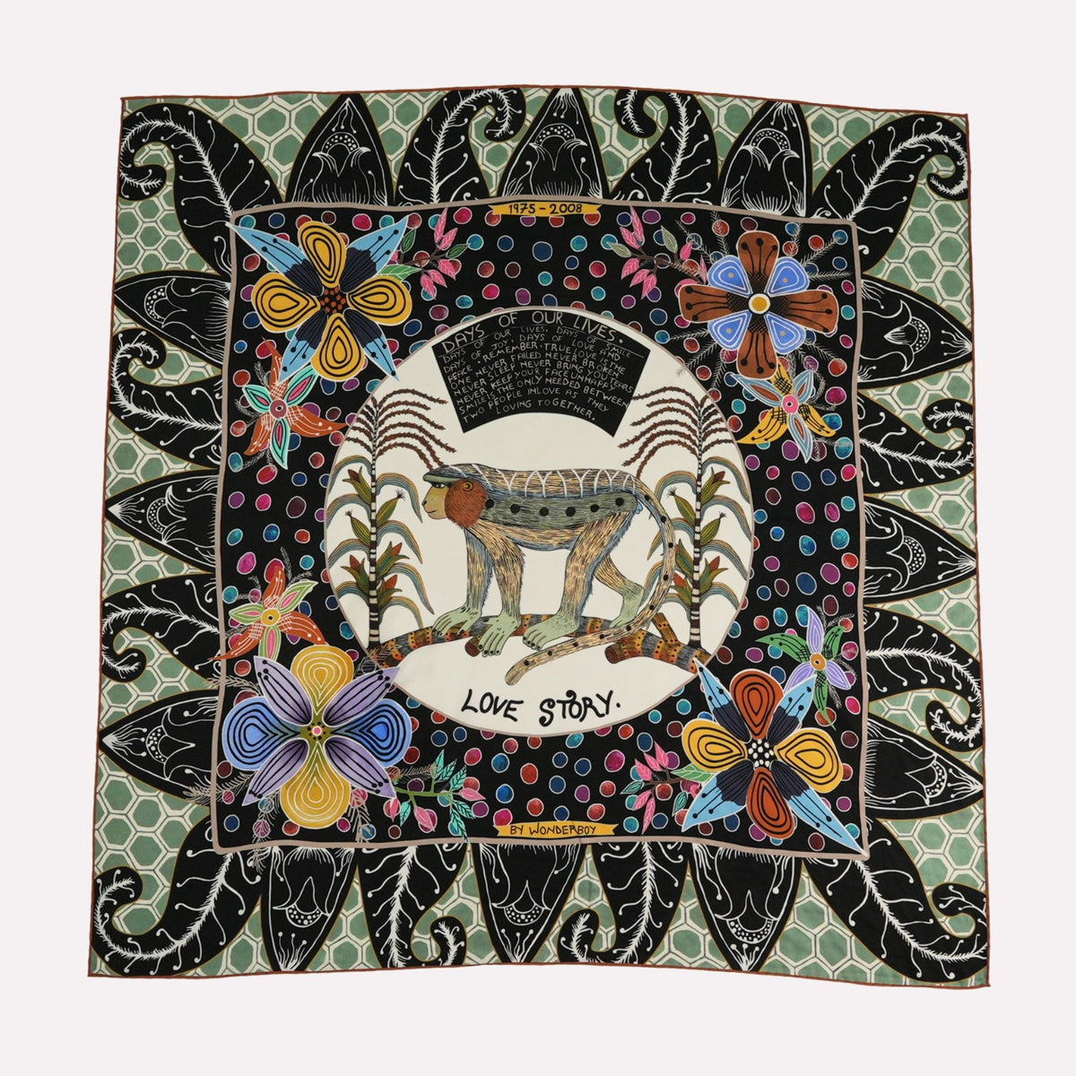 Wonderboy Love Story Silk Scarf Moonlight 90