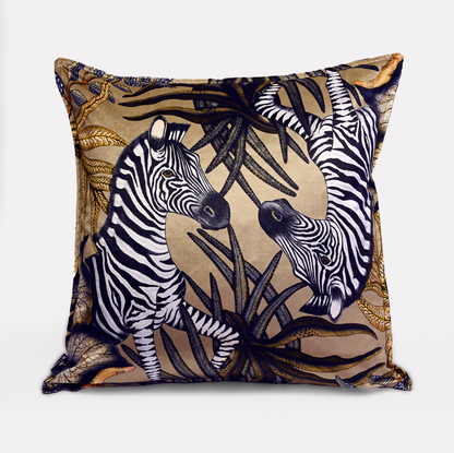 Thanda Stripe Savannah Velvet Cushion Cover