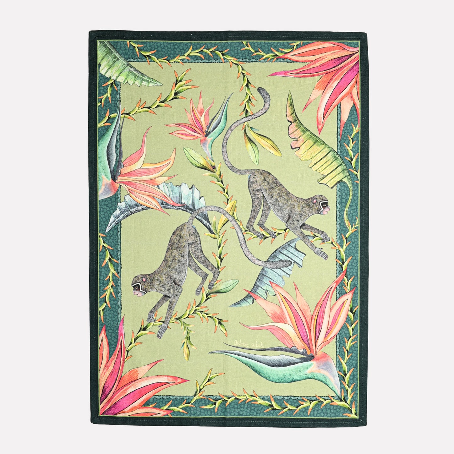 Monkey Paradise Delta Tea Towel