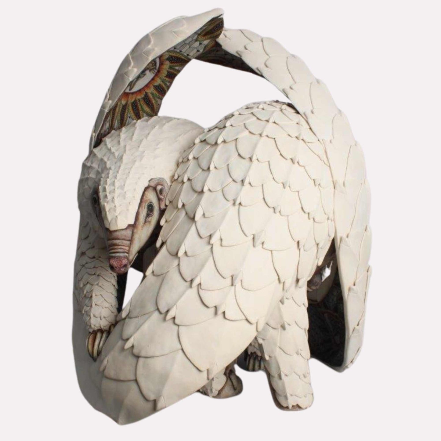 Double Pangolin Sculpture