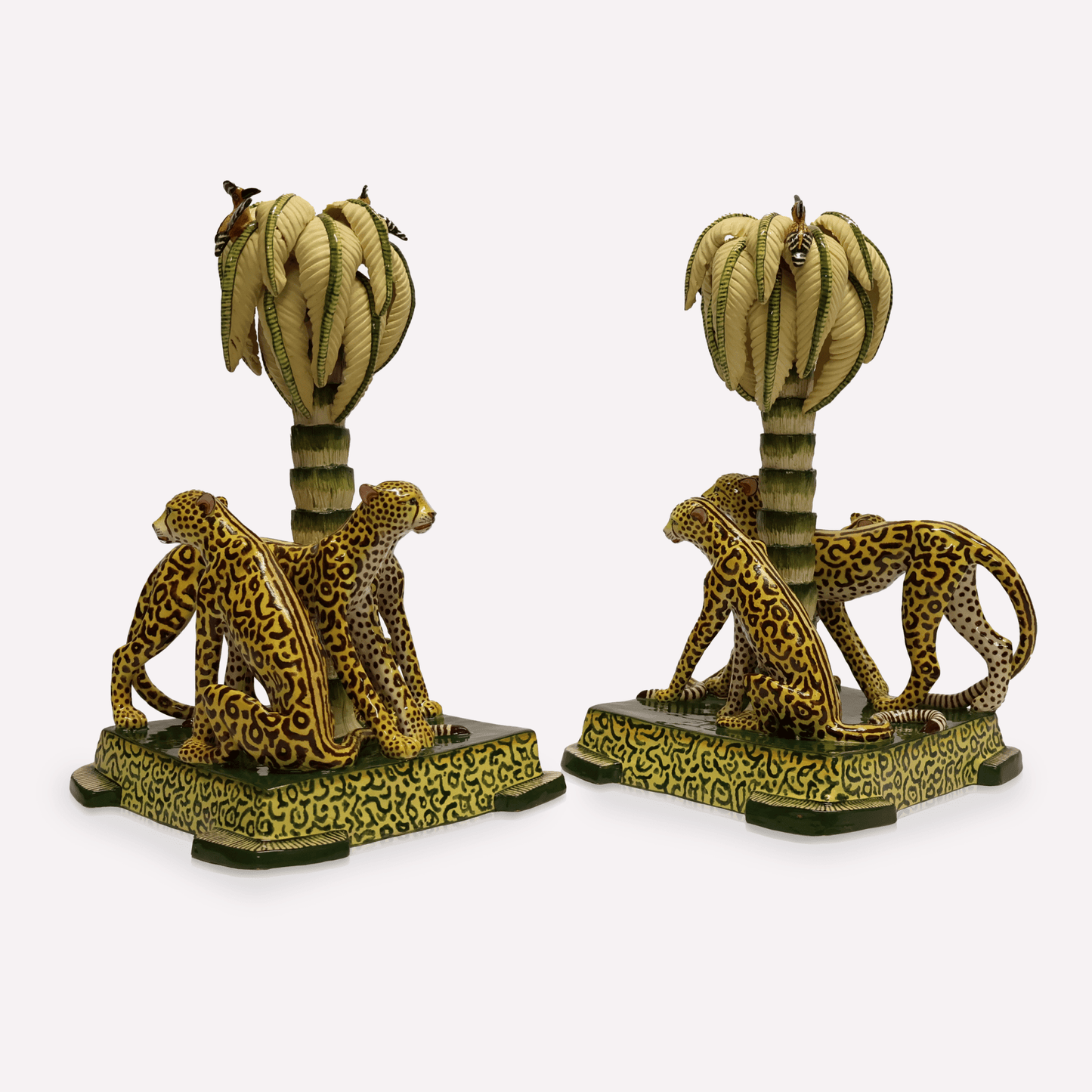 King Cheetah Candle Holders