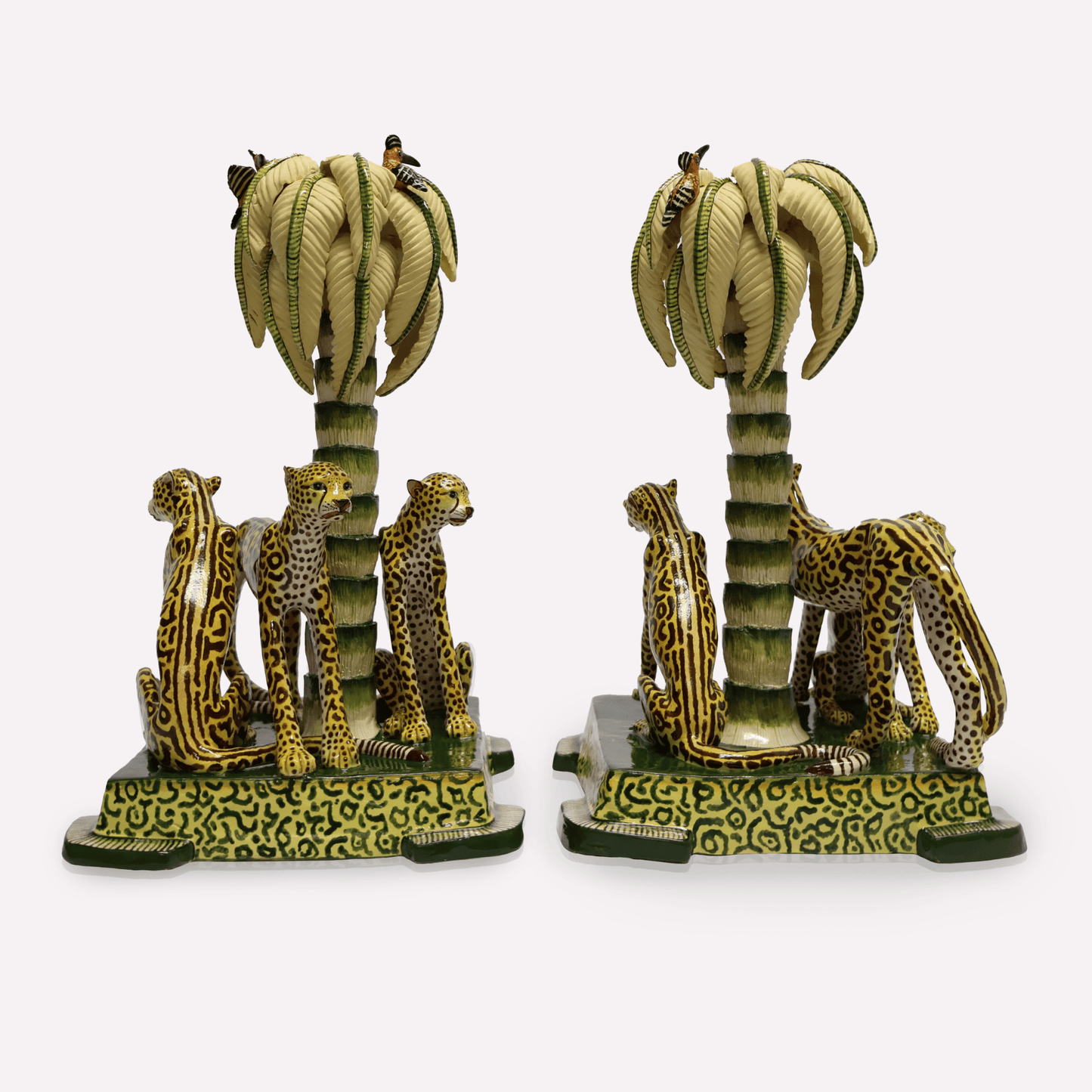 King Cheetah Candle Holders