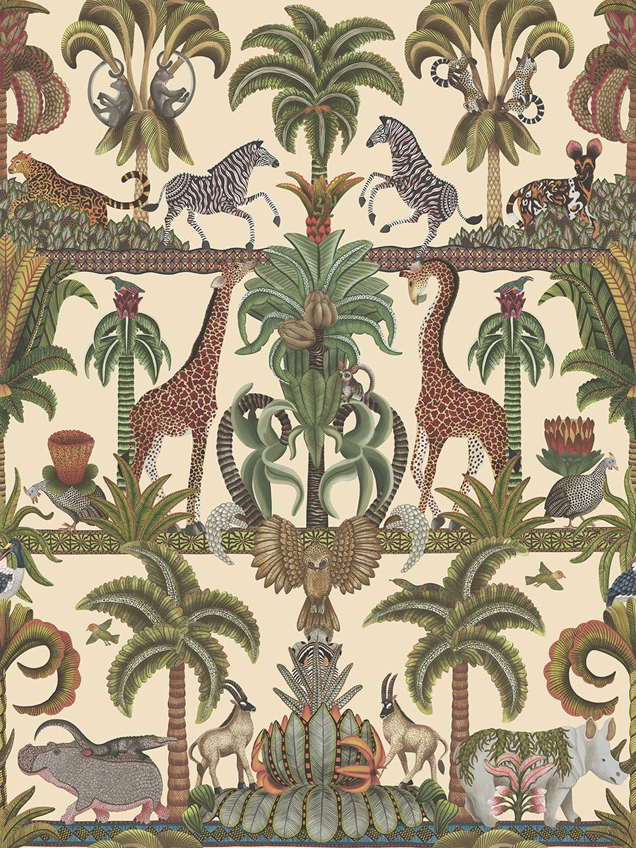 A warm-toned variation of the wallpaper, evoking the golden glow of the African savanna.
