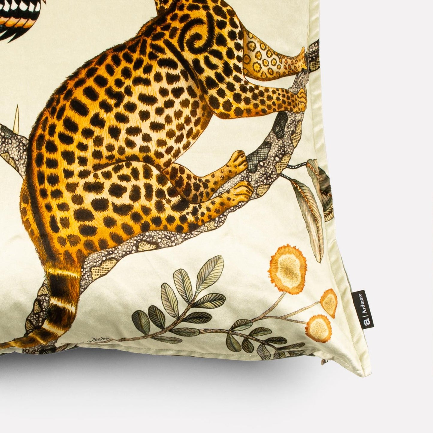 Camp Critters Stone Velvet Cushion Cover