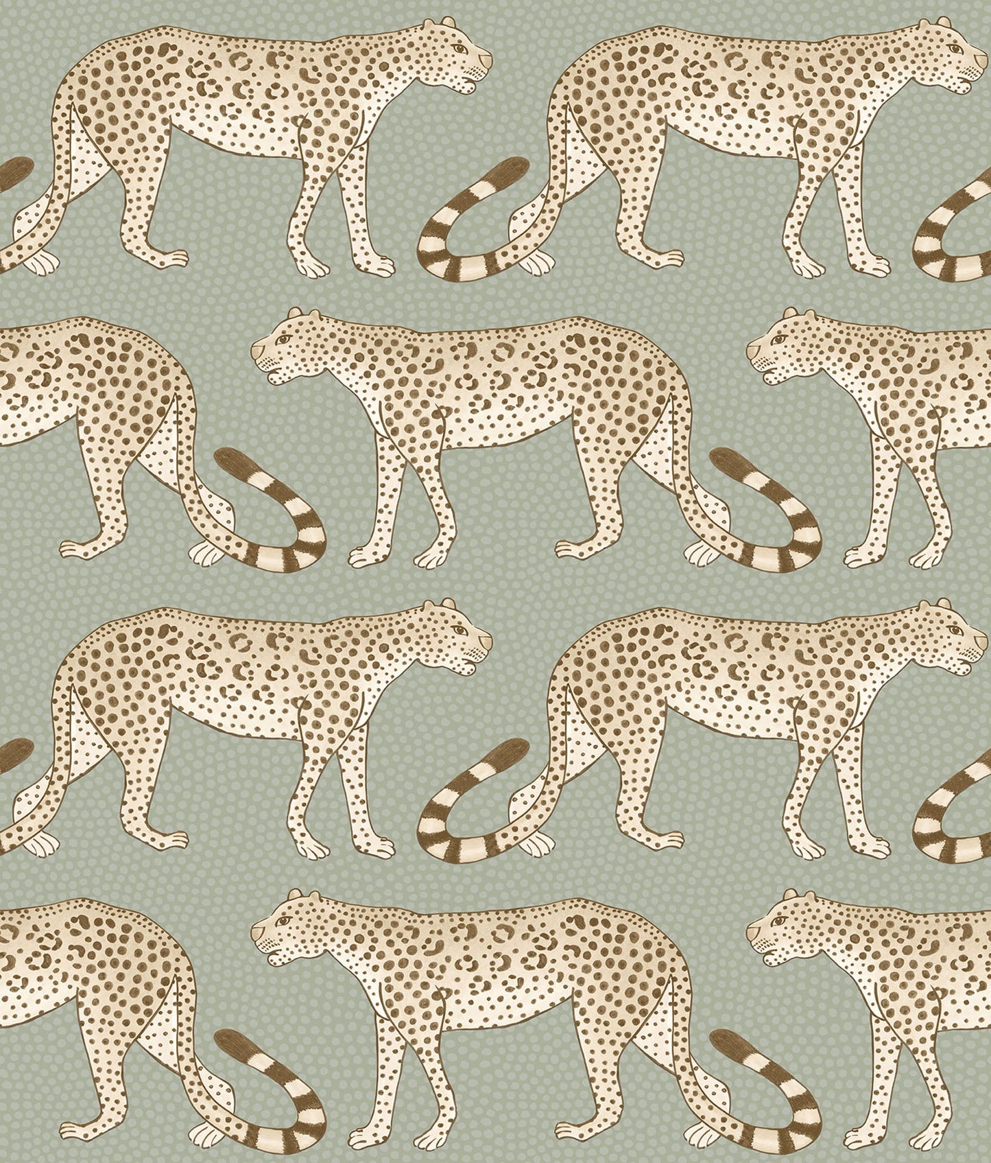 A sophisticated cool-toned version with the same elegant leopard pattern, perfect for adding a touch of serenity.