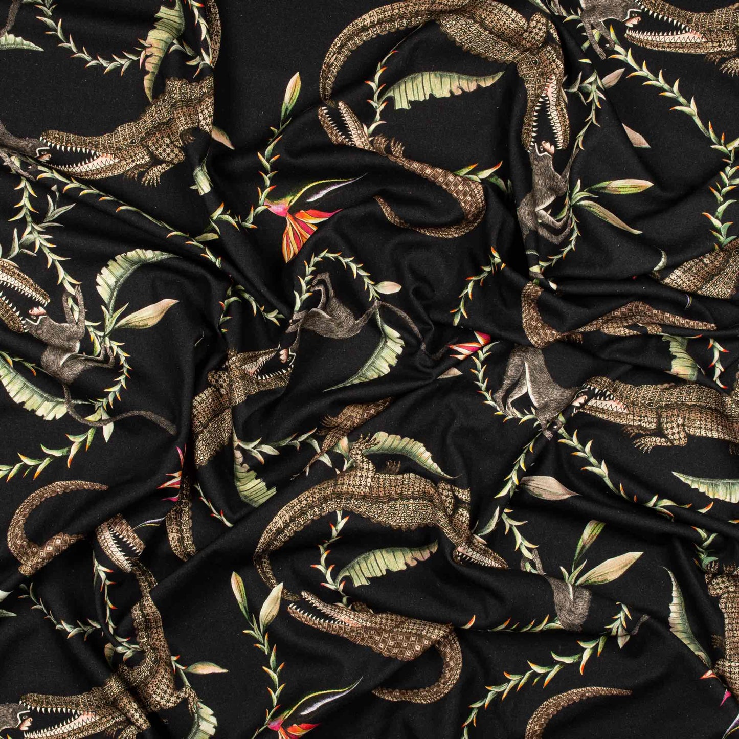 River Chase Night Linen Fabric