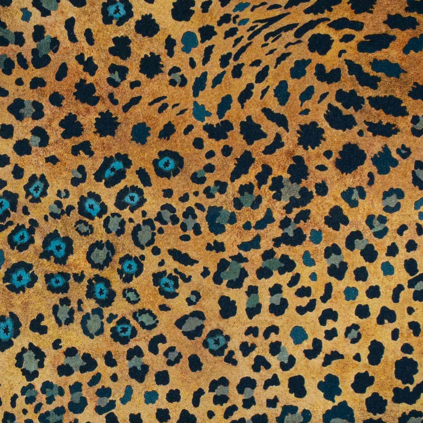 Safari Spot Midnight Linen Fabric