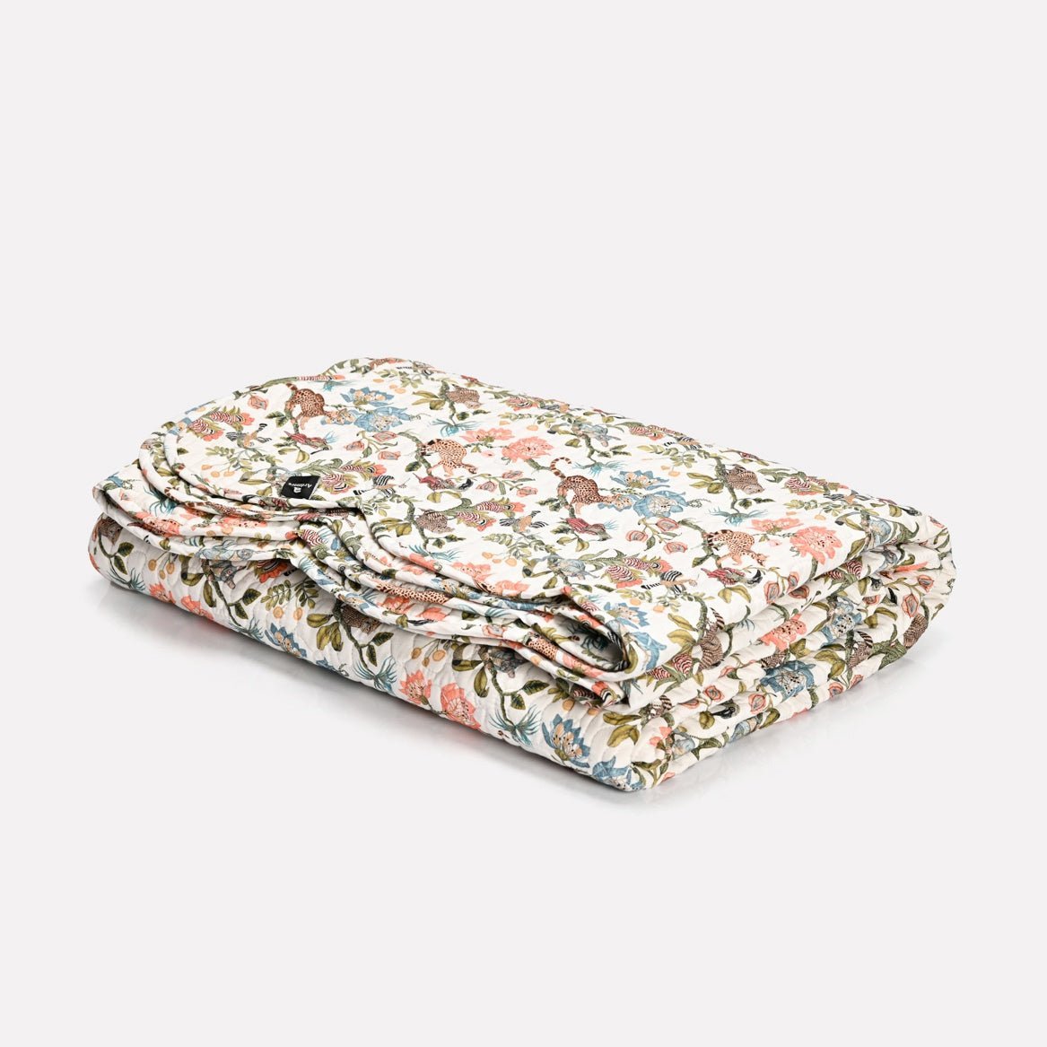 Camp Critters Coral Quilt
