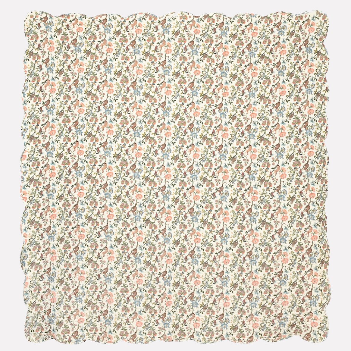 Camp Critters Coral Quilt