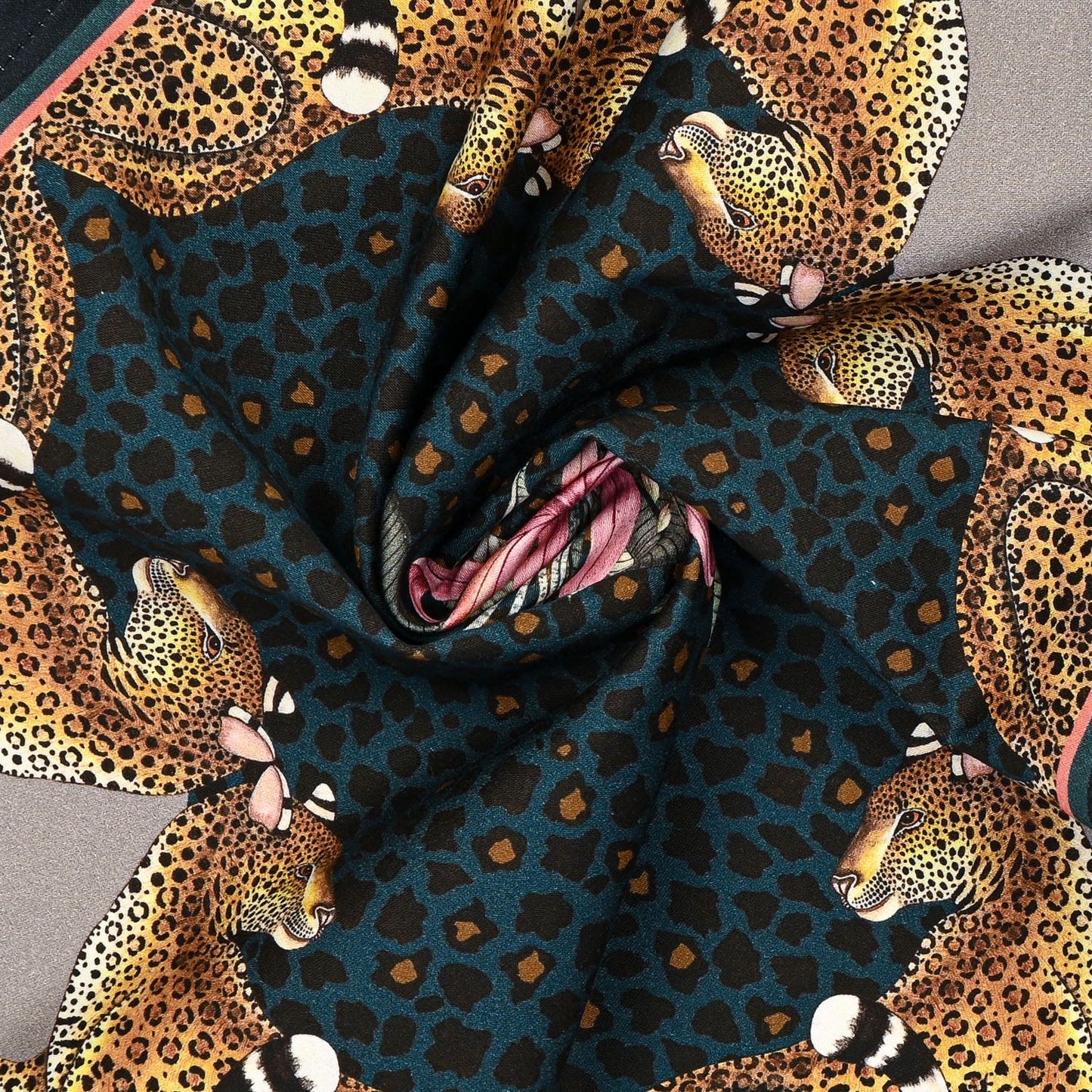 Leopard Lily Napkins in Starry Night