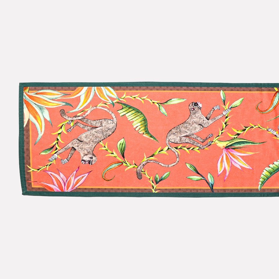A close-up of a single Monkey Paradise Runner laid flat, showcasing its detailed border and delicate natural patterns.