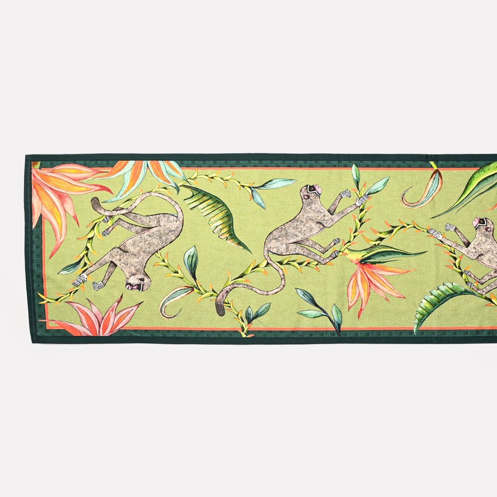 A close-up of a single Monkey Paradise Runner laid flat, showcasing its detailed border and delicate natural patterns.