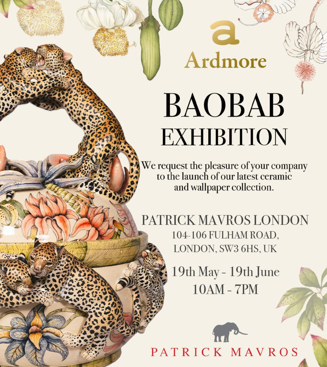 Baobab London Exhibition | Save The Date