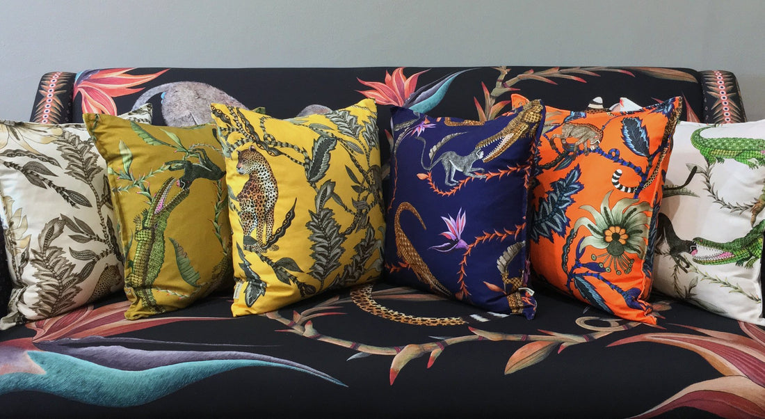 Linen Cushions from the Zambezi Collection-Ardmore Design