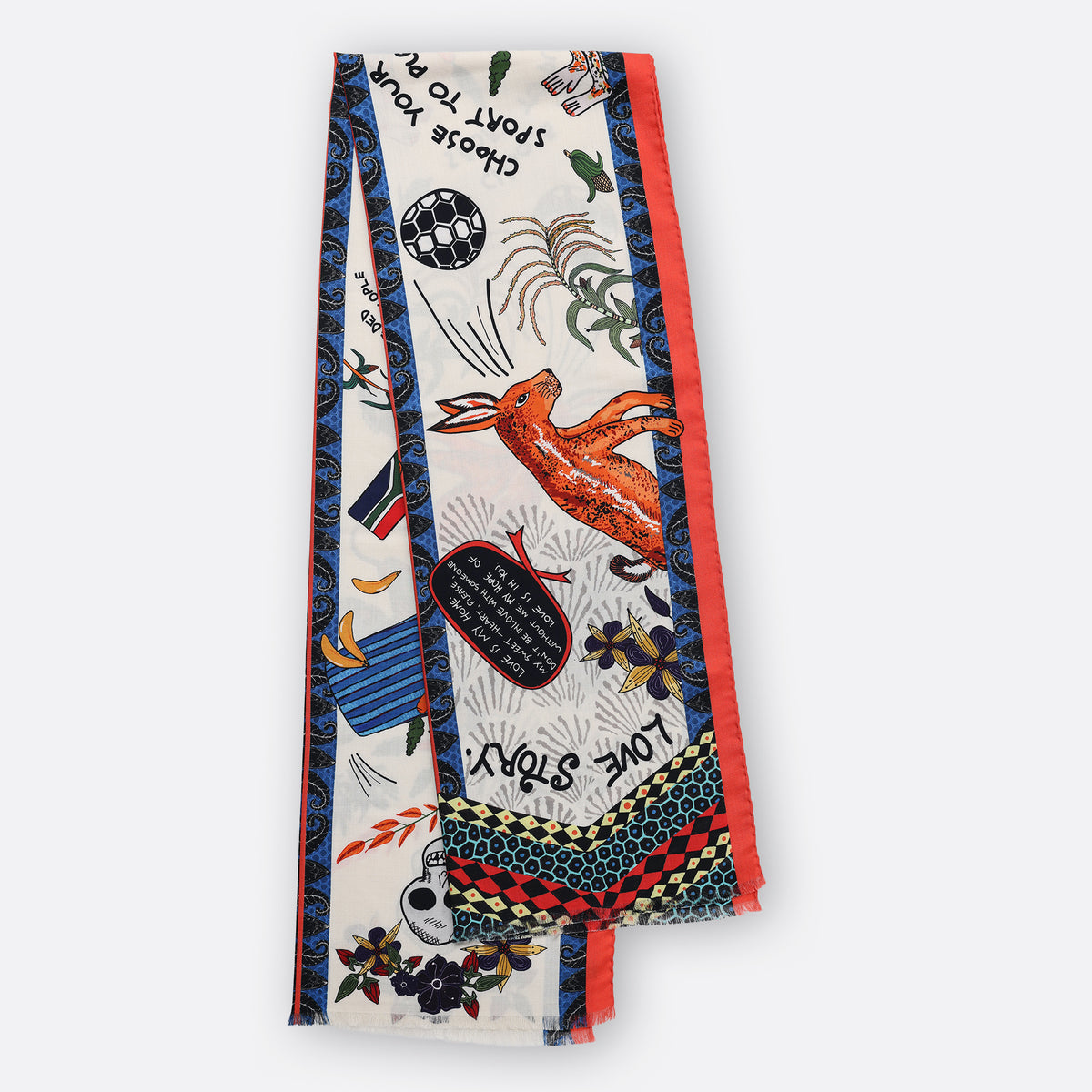 Wonderboy Wisdom Long Scarf Chalk