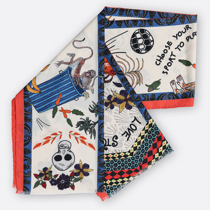 Wonderboy Wisdom Long Scarf Chalk