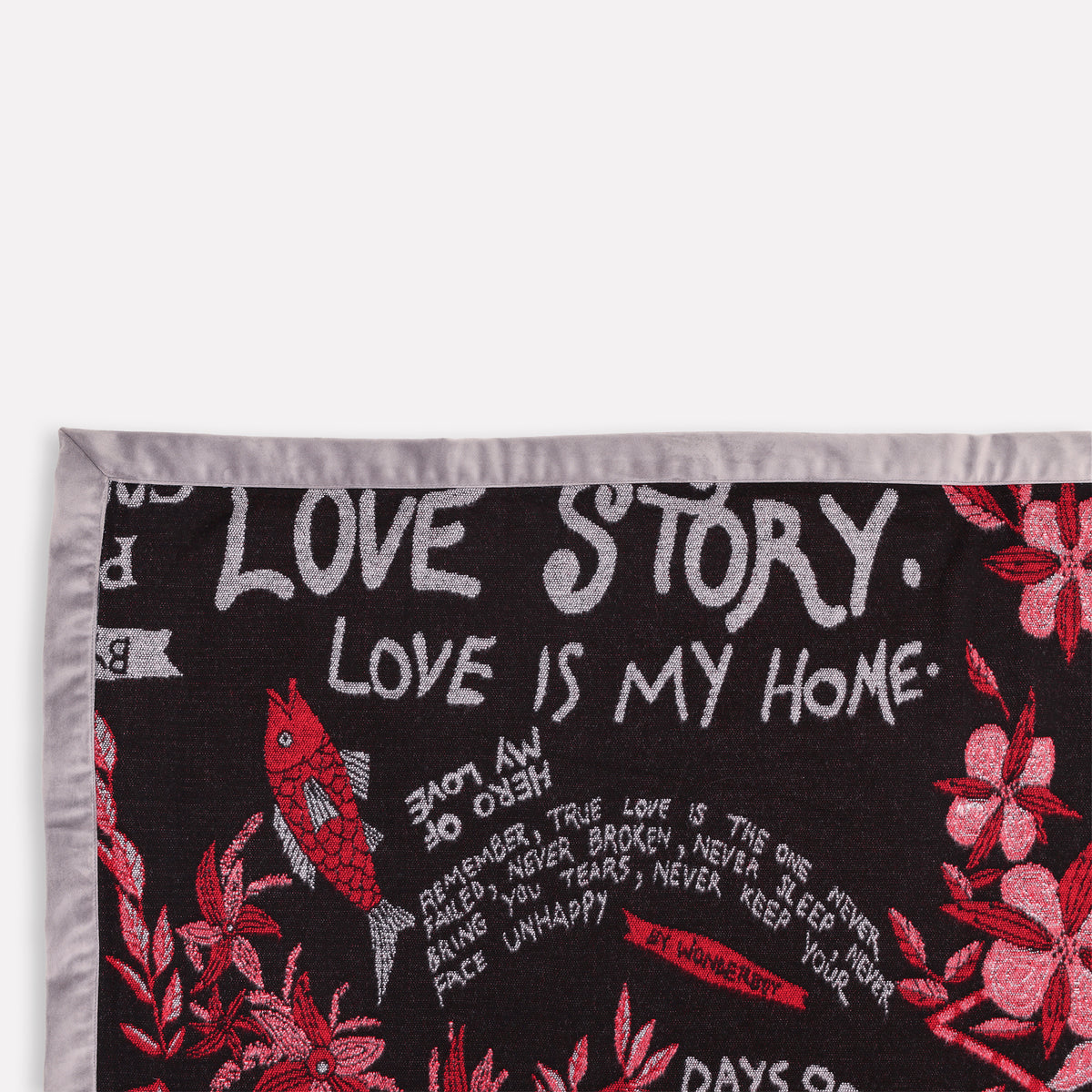 Wonderboy Wisdom Woven Blanket in Royal Red